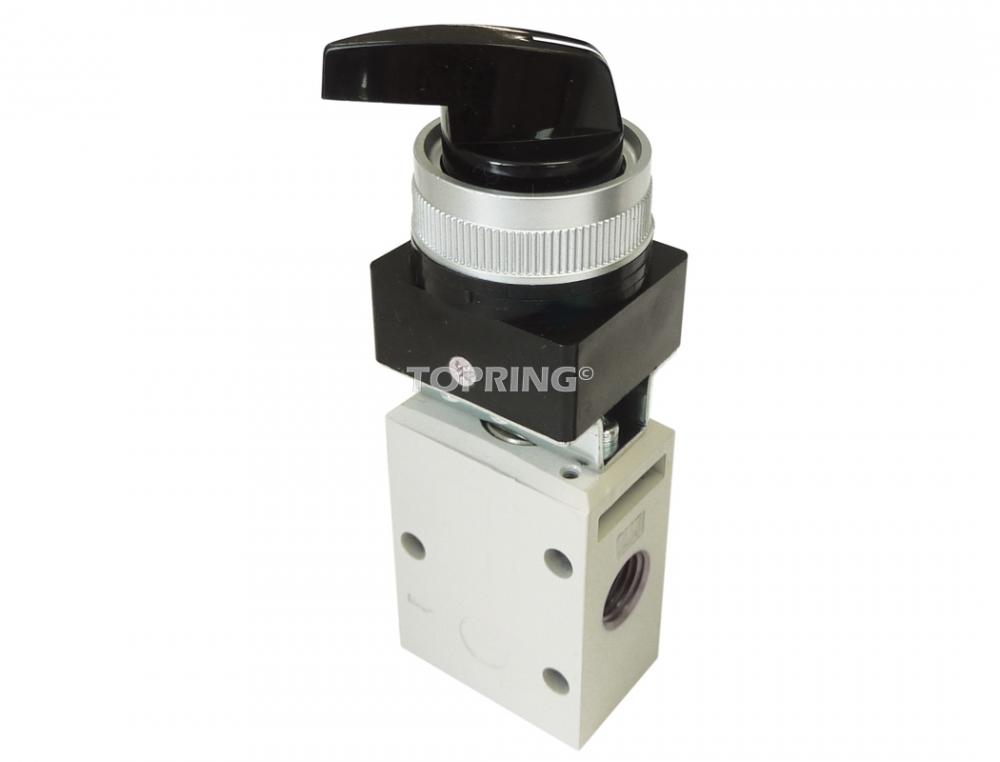 Valve manuelle ?  s?Šlecteur rotatif 3/2 voies 1/4 (F) N
