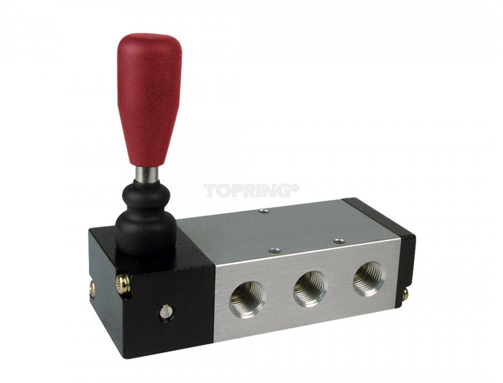 Valve manuelle ?  mannette ?  ressort 5/3 voies 1/4 (F) N
