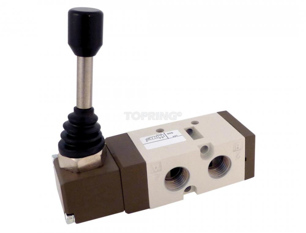 Valve manuelle ?  manette ?  ressort 5/2 voies 1/4 (F) N