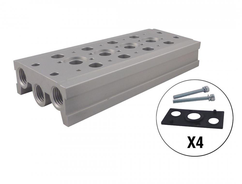 Distributeur pour 4Â valves 1/4 (F) NP