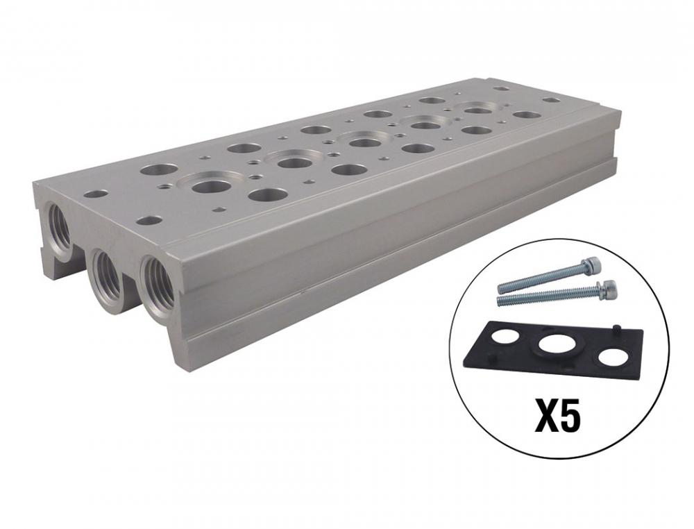 Distributeur pour 5Â valves 1/4 (F) NP