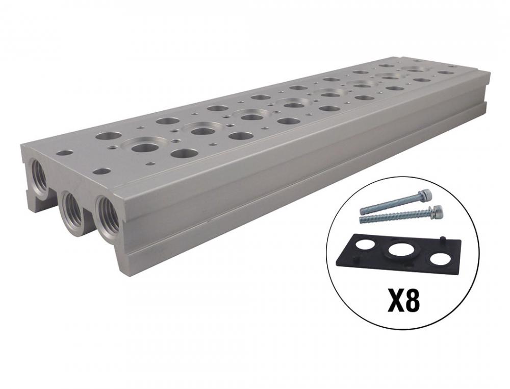 Distributeur pour 8Â valves 1/4 (F) NP