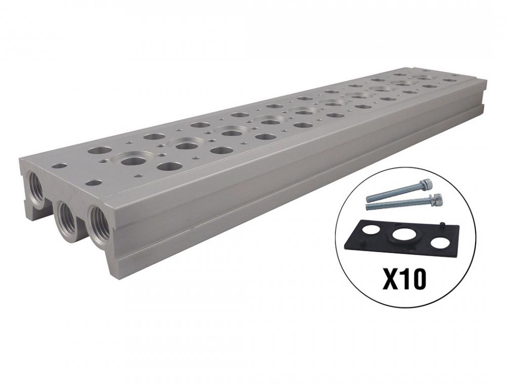 Distributeur pour 10Â valves 1/4 (F) NP