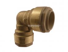 Topring 07.265 - Union en coude 90° en laiton 22 mm S07