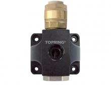 Topring 07.452 - Distributeur mural en aluminium 1 sortie 3/8 (F) NPT pour 22 mm S07