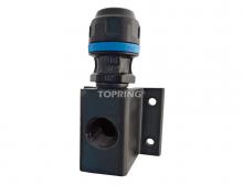 Topring 8.451 - Dist. alu 20mm x 3/8(F)NPT PPS CRN