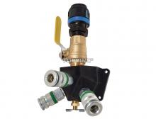 Topring 08.476.02 - Distributeur mural en aluminium avec 3 raccords rapides Ultraflo pour 25 mm S08