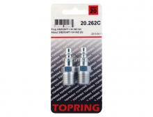 Topring 20.262C - Embout 1/4 industriel en acier 3/8 (M) NPT (multiple de 2)