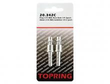 Topring 20.342C - Embout 1/4 industriel en acier avec barbillon pour tuyau 1/4 (multiple de 2)
