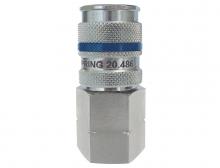 Topring 20.486 - Raccord rapide 1/4 industriel en acier 1/2 (F) NPT