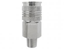 Topring 20.642 - Raccord rapide 1/4 po 3 en 1 en laiton 1/4 (M) NPT (multiple de 10)