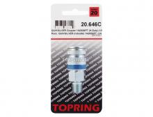 Topring 20.646C - Raccord rapide 1/4 industriel en acier 1/4 (M) NPT