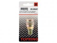 Topring 20.664C - Raccord rapide 1/4 industriel en laiton 3/8 (M) NPT
