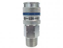 Topring 20.666 - Raccord rapide 1/4 industriel en acier 3/8 (M) NPT