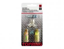 Topring 20.702C - Distributeur en laiton avec 2 raccords rapides 1/4 industriel