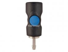 Topring 20.735 - Raccord rapide 1/4 industriel en composite avec barbillon pour tuyau 3/8
