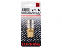Topring 20.844C - Raccord rapide 1/4 industriel en laiton 1/4 (F) NPT