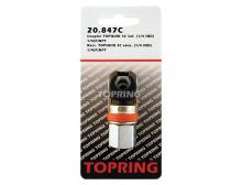Topring 20.847C - Raccord rapide 1/4 industriel en acier 1/4 (F) NPT