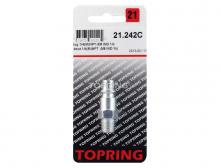 Topring 21.242C - Embout 3/8 industriel en acier 1/4 (M) NPT