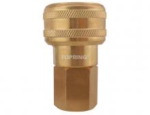 Topring 21.482 - Raccord rapide 3/8 industriel en laiton 1/2 (F) NPT (multiple de 5)