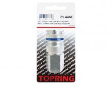 Topring 21.446C - Raccord rapide 3/8 industriel en laiton 1/4 (F) NPT