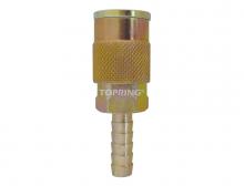 Topring 21.582 - Raccord rapide 3/8 industriel en acier avec barbillon pour tuyau 1/2 (multiple de 5)