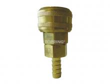 Topring 21.762 - Raccord rapide 3/8 industriel en laiton avec barbillon pour tuyau 3/8 (multiple de 5)
