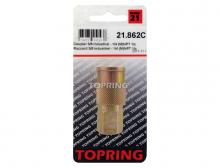 Topring 21.862C - Raccord rapide 3/8 industriel en acier 3/8 (F) NPT