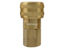 Topring 22.482 - Raccord rapide 1/2 industriel en laiton 1/2 (F) NPT (multiple de 5)