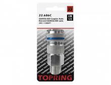 Topring 22.686C - Raccord rapide 1/2 industriel en laiton 1/2 (M) NPT