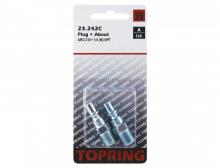 Topring 23.242C - Embout 1/4 Aro 210 en acier 1/4 (M) NPT (2 unités)