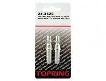 Topring 23.362C - Embout 1/4 Aro 210 en acier avec barbillon pour tuyau 3/8 (multiple de 2)