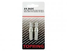 Topring 23.362C - Embout 1/4 Aro 210 en acier avec barbillon pour tuyau 3/8 (2 unités)