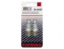 Topring 24.242C - Embout 1/4 Truflate en acier 1/4 (M) NPT (multiple de 2)