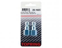 Topring 25.162C - Embout 3/8 Truflate en acier 3/8 (F) NPT (multiple de 2)