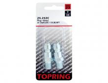 Topring 25.242C - Embout 3/8 Truflate en acier 1/4 (M) NPT (multiple de 2)