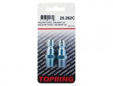 Topring 25.262C - Embout 3/8 Truflate en acier 3/8 (M) NPT (multiple de 2)