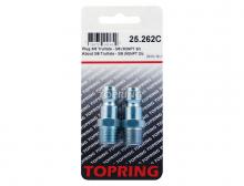 Topring 25.262C - Embout 3/8 Truflate en acier 3/8 (M) NPT (2 unités)