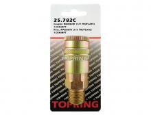 Topring 25.782C - Raccord rapide 1/2 Truflate en acier 1/2 (M) NPT