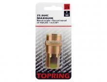 Topring 25.864C - Raccord rapide 3/8 Truflate en acier 3/8 (F) NPT