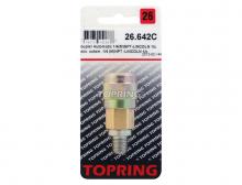 Topring 26.642C - Raccord rapide 1/4 Lincoln en laiton 1/4 (M) NPT