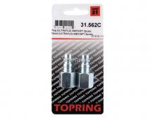 Topring 31.562C - Embout 7.8 mm Ultraflo en acier 3/8 (F) NPT (multiple de 2)