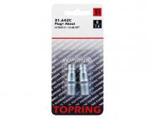 Topring 31.642C - Embout 7.8 mm Ultraflo en acier 1/4 (M) NPT (2 unités)