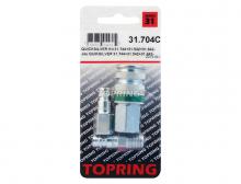 Topring 31.704C - Ensemble 7.8 mm Ultraflo avec raccord rapide en acier 1/4 (F) NPT et 2 embouts