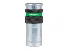 Topring 31.766.10 - Raccord rapide 7.8 mm Ultraflo en acier 3/8 (F) NPT (multiple de 10)