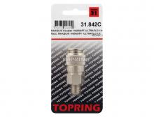 Topring 31.842C - Raccord rapide 7.8 mm Ultraflo en acier 1/4 (M) NPT