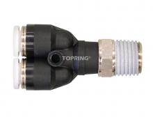 Topring 40.73 - Racc. (M) en "Y" 1/4 x 3/8(M)NPT TOPFIT