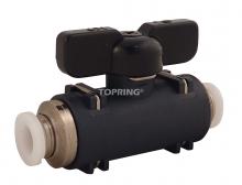 Topring 40.93 - Robinet miniature union droit 1/4 x 1/4 TOPFIT