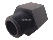 Topring 41.92 - Adaptateur 1/2(F)BSPP x 1/2(M)NPT alu