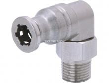Topring 43.57 - Coude (M) piv. 12mm x 1/2(M)BSPT Inox TOPFIT